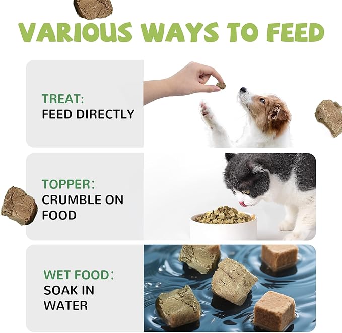 PAWUP Freeze Dried Chicken Liver Pet Treats, High Protein Freeze-Dried Pet Food for Dogs, Cats, Fresh Ingredient Snacks, 2.1 oz, Rawhide Free&Grain Free