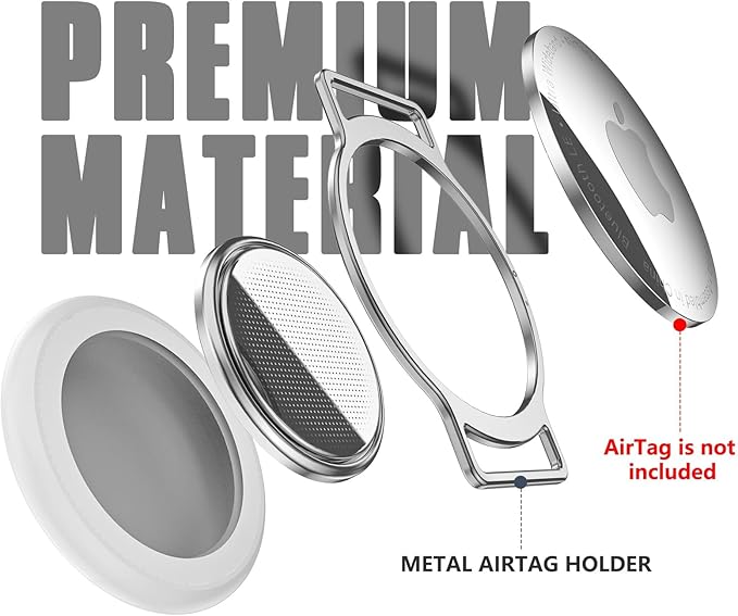 AirTag Cat Collar, Ultra Elastic Cat Tracker Collar, Airtag Holder Compatible with Apple Air Tag, [Lightweight & Scratch Resistant] Adjustable Stepless GPS Pet Collar for Cats Kittens, Brown