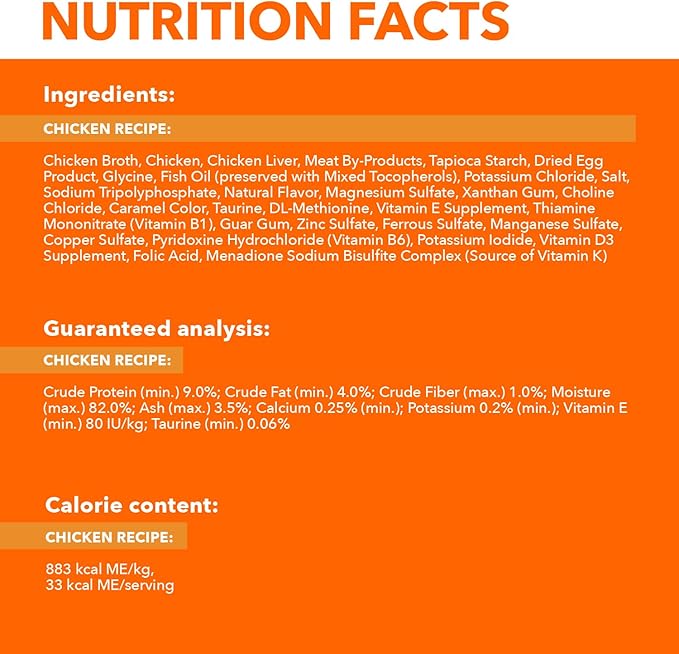 IAMS Perfect Portions Healthy Adult Wet Cat Food Cuts in Gravy, Chicken Recipe, 2.6 oz. Easy Peel Twin-Pack Trays (24 Count, 48 Servings)