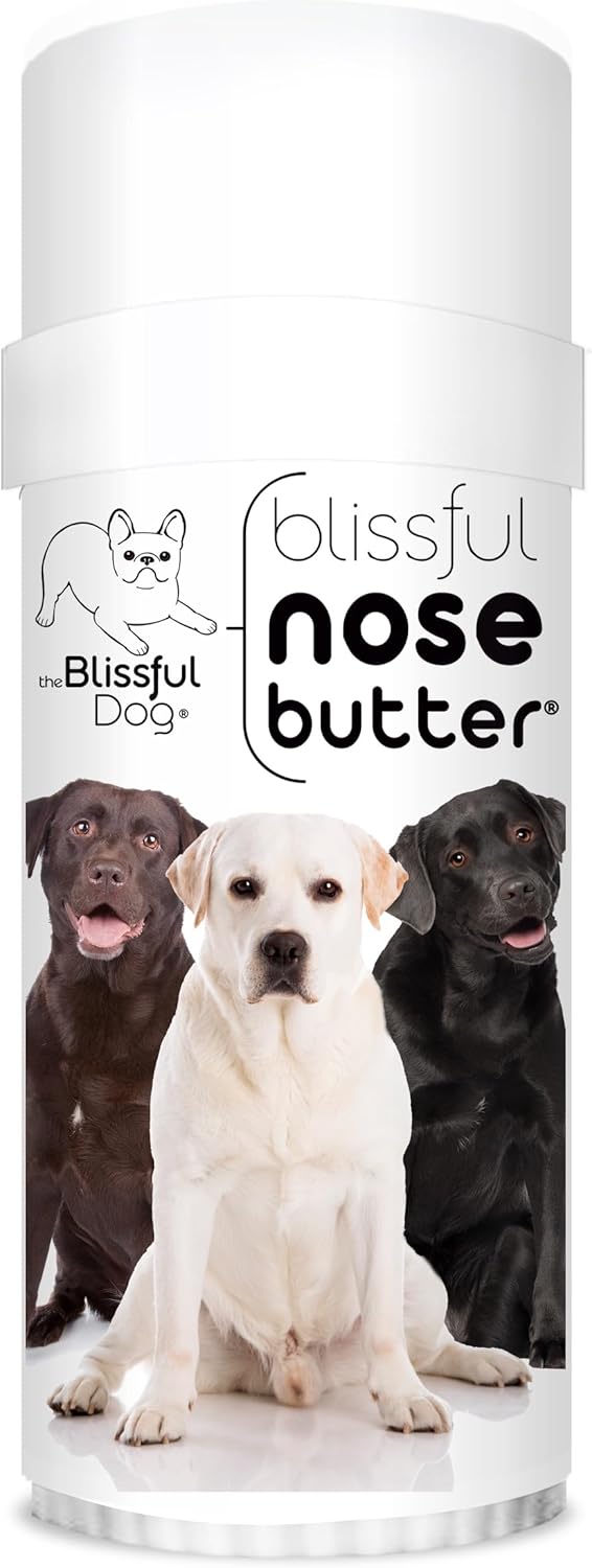 The Blissful Dog Labrador Retriever Nose Butter, Versatile Dog Nose Balm for Dry Nose, Handcrafted Nose Moisturizer, Easy-to-Apply Dog Essentials, Unscented, 2 oz.