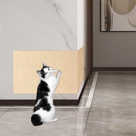 23.6x15.8 Couch Wall Corner Protection for Indoor Cats,Anti Scratch Furniture Protector from Cats Scratching,Trimmable Climbing Cat Scratcher Pad Play Mat Easy Use for Cat Board/Door/Carpet