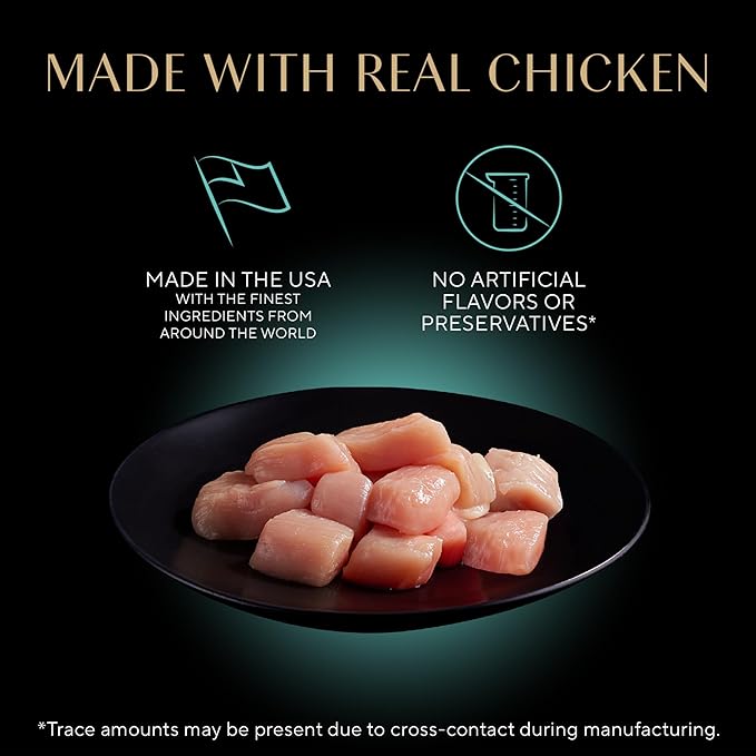 Sheba Perfect Portions Kitten Wet Cat Food Pate Chicken Entree, 2.6 oz. Twin-Pack Trays (24 Count, 48 Servings)