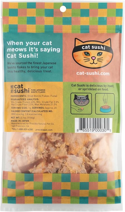 Cat Sushi Bonito Flakes, Classic Cut, 0.7oz