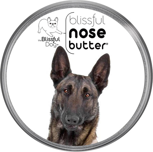 The Blissful Dog Belgian Malinois Nose Butter for Dry, Cracked Skin, Lick-Safe Dog Nose Balm with Moisturizing Shea Butter, Almond, Olive, and Essential Oils, Pet Supplies, Uncented, 8 oz.