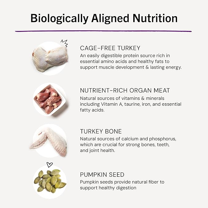 Stella & Chewy's Freeze-Dried Raw Cat Dinner Morsels - Premium Turkey Recipe with 98% Farm-Raised Meat & Organs - Natural Grain-Free Cat & Kitten Food - Made in USA - 18 oz