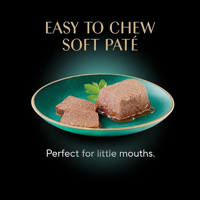 Sheba Perfect Portions Kitten Wet Cat Food Pate Chicken Entree, Salmon Entree, and Turkey Entree, 2.6 oz. Twin-Pack Trays (24 Count, 48 Servings)