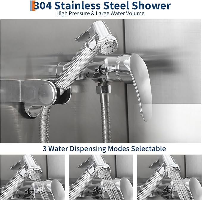 Stainless Steel Dog Washing Station - Dog Bath Tub for Large, Medium, Small Dogs, Pet Grooming Tub with Ramp, Non-Slip Grate, Shower, Soap Box, Faucet, Drain for Home & Outdoor （Left RAMP, 38"）