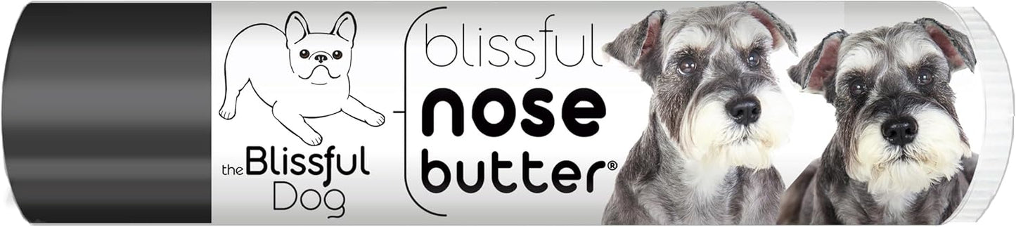 The Blissful Dog Schnauzer Nose Butter for Dry, Cracked Skin, Lick-Safe Dog Nose Balm with Moisturizing Shea Butter, Almond, Olive, and Essential Oils, Pet Supplies, Uncented, 0.15 oz.