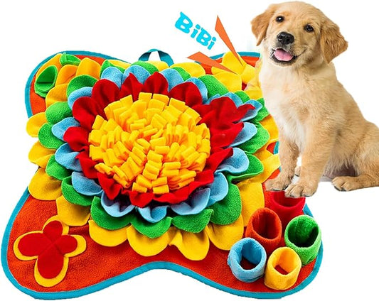 Snuffle Mat for Dogs Pet Treats Feeding for Small Medium Breed Dogs Non-Slip Interactive Dog Puzzle Toys Encourages Natural Foraging Skills