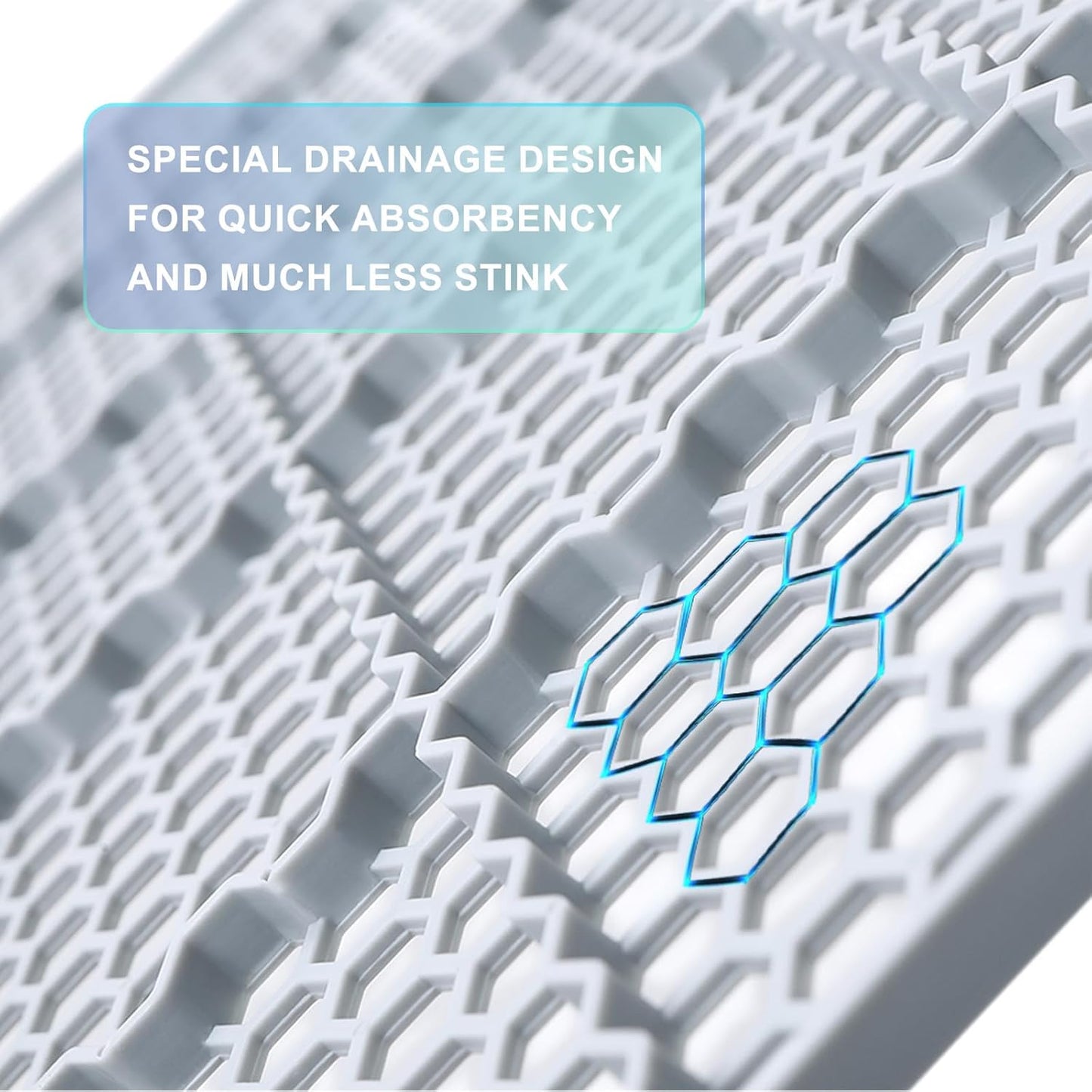 HQ4us Dog Grass Pad with Tray Extra Large 45”×34” Dog Litter Box Toilet with 2×Artificial Grass for Dogs with Hemmed Edge, Pee Pads for Dogs, Realistic, Less Stink, Potty for Balcony