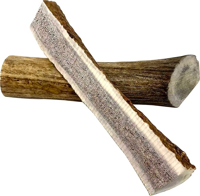 peaksNpaws Premium All-Natural Grade A Split Elk Antlers for Dogs – Naturally Shed in The Rocky Mountains – No Additives, No Preservatives - Healthy and Delicious Treat - Made in USA - M/L Split