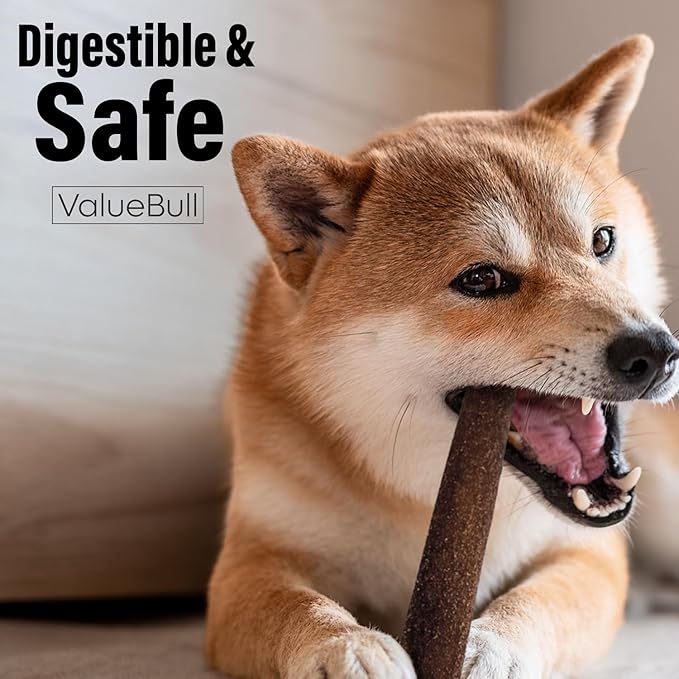 ValueBull Collagen Sticks for Dogs, 12 Inch Medium Chews, Natural Long-Lasting Dog Treats, 75 Count - Supports Joints, Skin & Coat with Chondroitin & Glucosamine