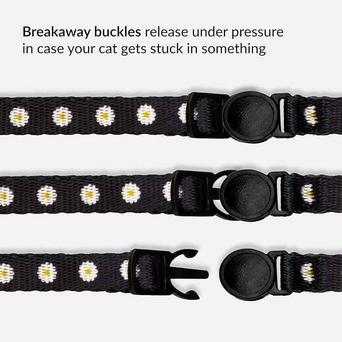 CollarDirect Cat Collar Breakaway with Removable Bell Set of 2 PCS