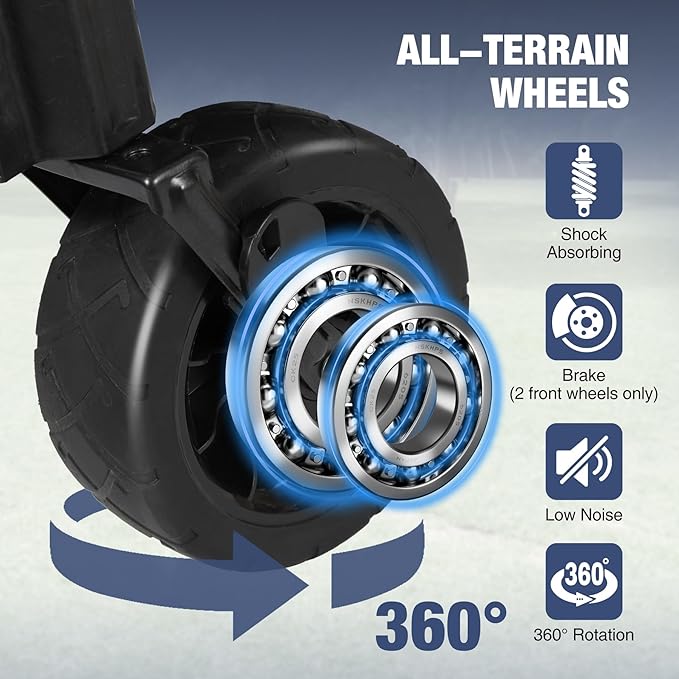 REDCAMP Folding Dog Wagon Cart with Tailgate Heavy Duty, 220L Large Collapsible Utility Cart Dog Stroller with Extendable Rear End for Sports Shopping Pet, Dark Black