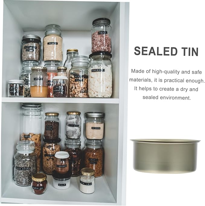 10Pcs Sealed Can Kitchen Storage Tinplate Canisters for Pet Food and Snacks Airtight Food Storage Containers with Easy-open Pull Tabs Jars
