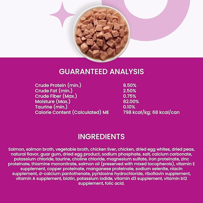 I and love and you Wet Cat Food - Salmon Chanted Evening Stew - Salmon Recipe, Grain Free, Filler Free, 3oz Pack of 24 Cans