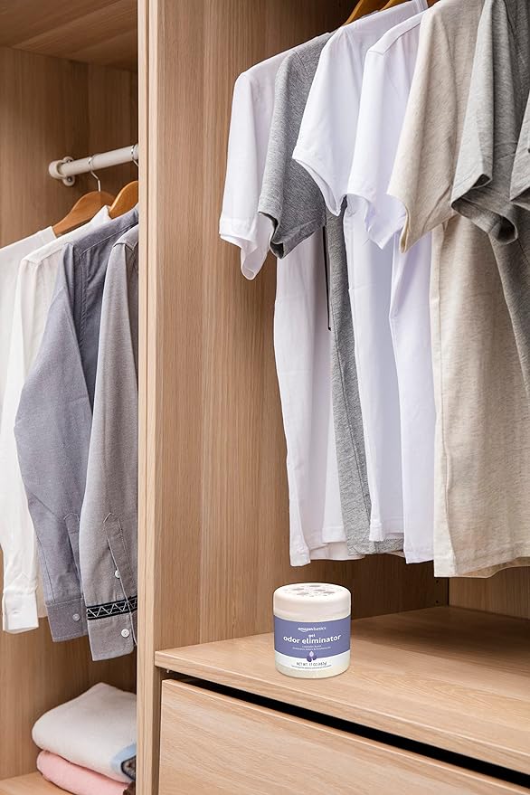 Amazon Basics Gel Odor Eliminator, Activated Charcoal, Lavender, 17 Oz, Pack of 1