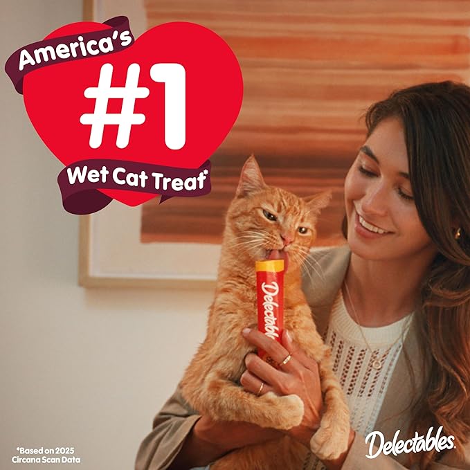 Hartz Delectables Squeeze Up Kitten Creamy Squeezable Puree, Lickable Wet Cat Treats, Grain Free, No Added Fillers, No by-Products, No Added Preservatives, 0.5 Ounces Tube Chicken, 32 Tubes Total
