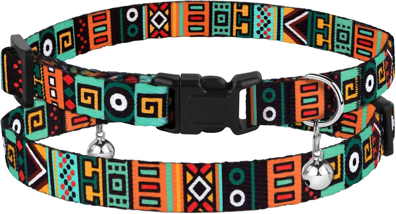 CollarDirect Cat Collar Breakaway with Removable Bell Set of 2 PCS