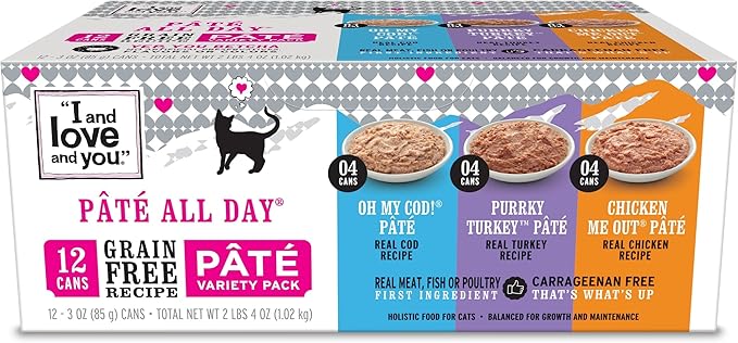 I AND LOVE AND YOU, Cat Food Variety, 3 Ounce, 12 Pack