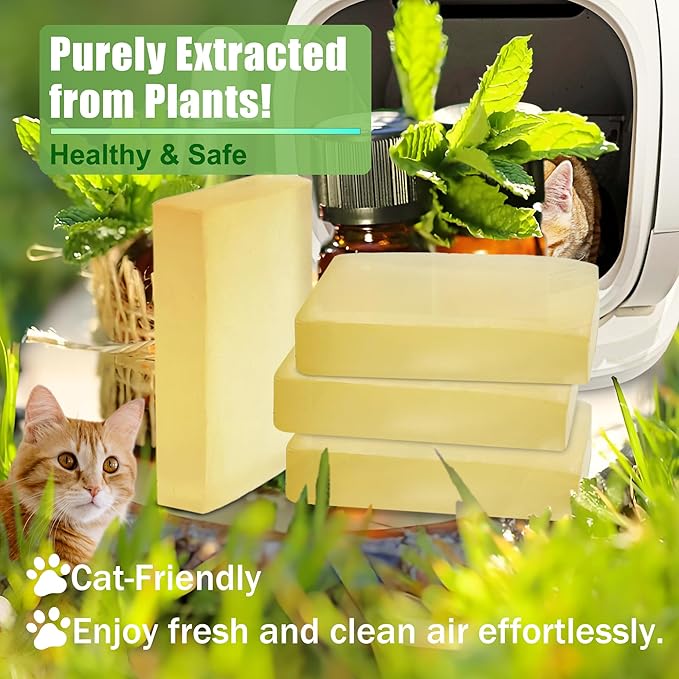 Replacement Odor Eliminator for MeoWant Self-Cleaning Cat Litter Box, Cat Toilet Deodorizer Compatible with MeoWant Automatic Litter Box (4 Pack)