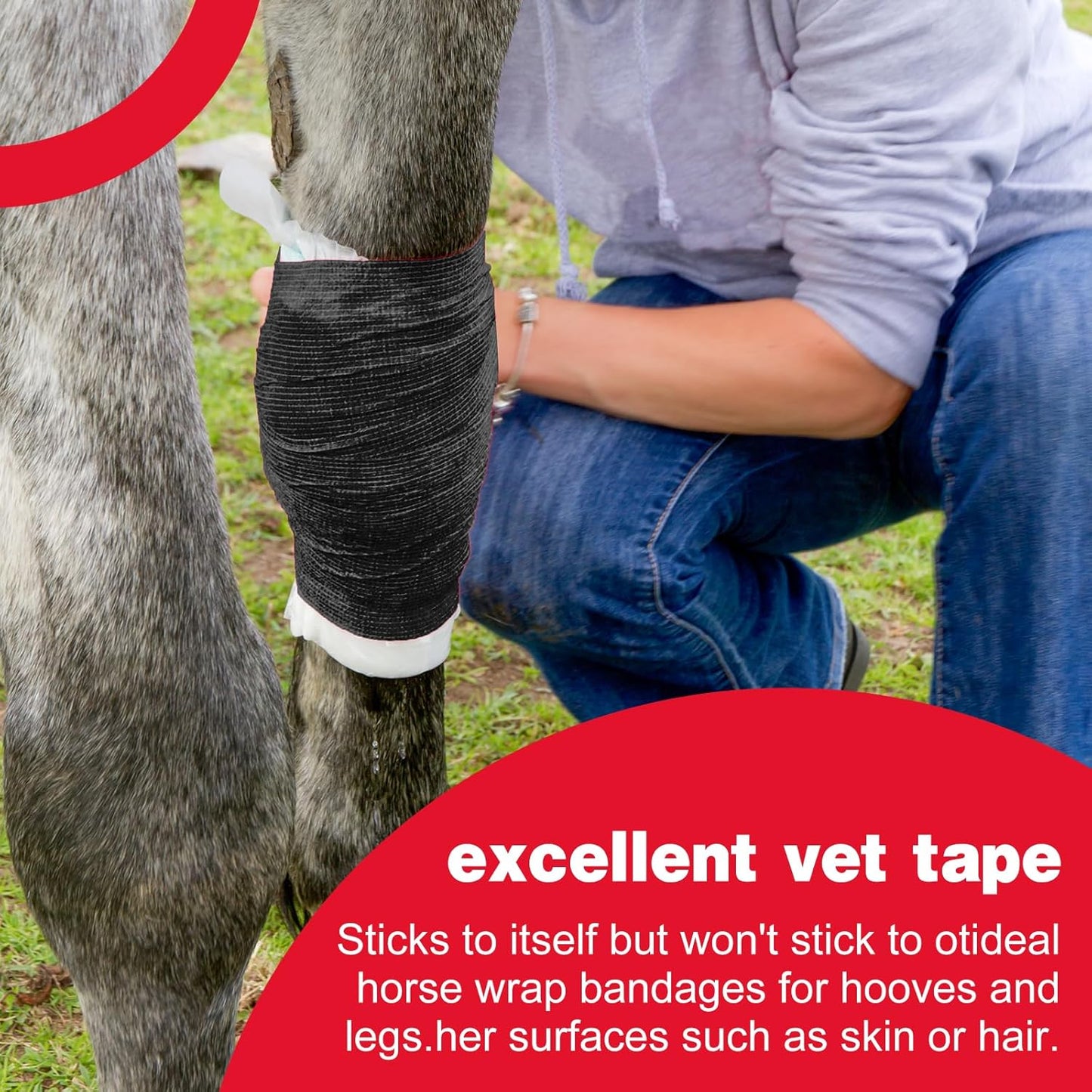 AZEN 9 Pack Self Adhesive Bandage Wrap, 4" X 5 Yards Elastic Cohesive Bandage Wrap, Color Athletic Tape, Tattoo Grip Tape Wrap, Vet Wrap, Ankle Tape