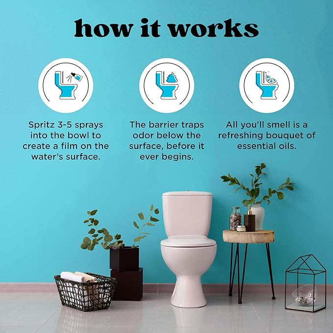 Poo-Pourri Before-You-Go Toilet Spray, Fresh Air, 2 Fl Oz - Jasmine, Fresh Air and Mint