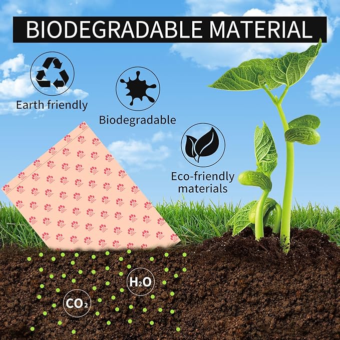 Dog Poop Bags Rolls with Dispenser 150 Count Biodegradable Poop Bags for Dog and Cat Cherry Blossom Scented Waste Bag Leak Proof Doggie Poop Bag Doggy Trash Bag Pink