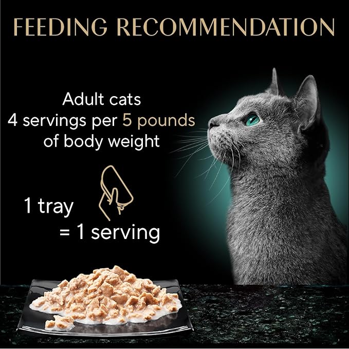 Sheba Perfect Portions Bistro Adult Wet Cat Food, Chicken in Alfredo Sauce Entree, 2.6 oz. Twin-Pack Trays (24 Count, 48 Servings)