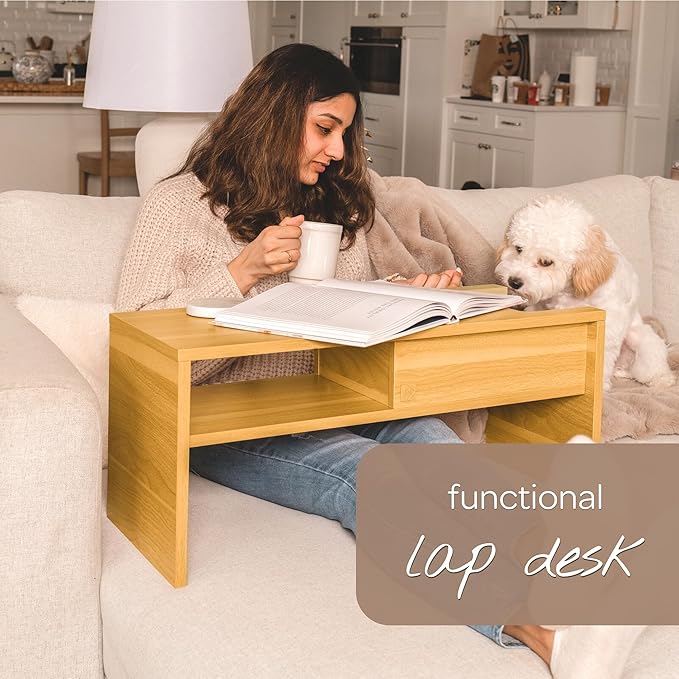 4 Cats & Dogs Jewl Nesting Table – Multi-Function Cat Scratcher with Replaceable Sisal Post, Storage & Compact Coffee Table – Durable Engineered Wood, Modern Design for Home & Pet Comfort – Oak