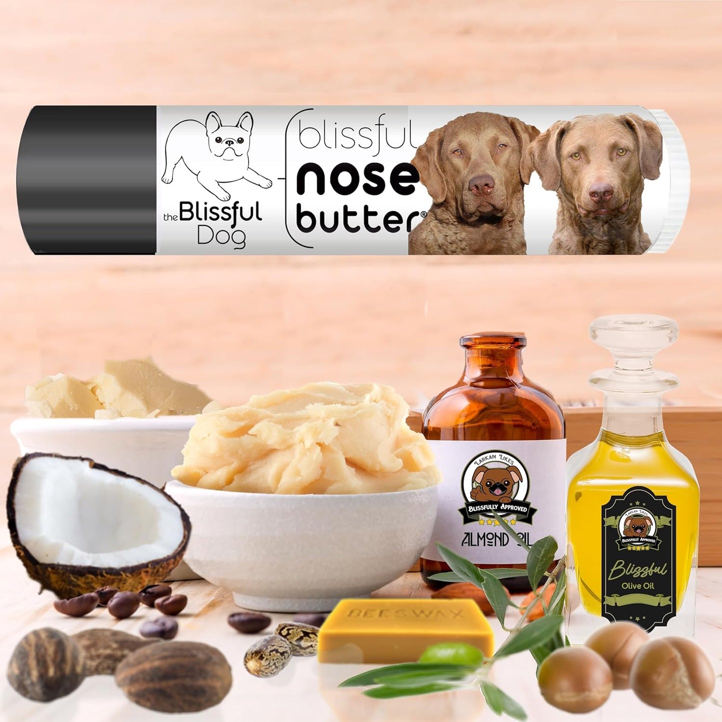 The Blissful Dog Chesapeake Bay Retriever Unscented Nose Butter, 0.15-Ounce