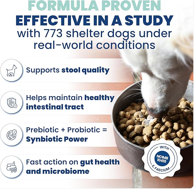Jope Synbiotic GB-01® - Prebiotics and Probiotics for Dogs & Cats - Clinically Proven Formula - Vet Formulated for Gut Health, Stool Quality, Diarrhea, Immunity, Skin & Coat - 30 Gut Powder Capsules