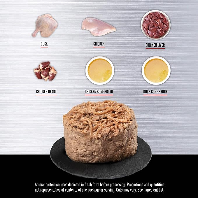 ORIJEN Duck + Chicken Entrée in Bone Broth, 5.5oz, 12 Cans