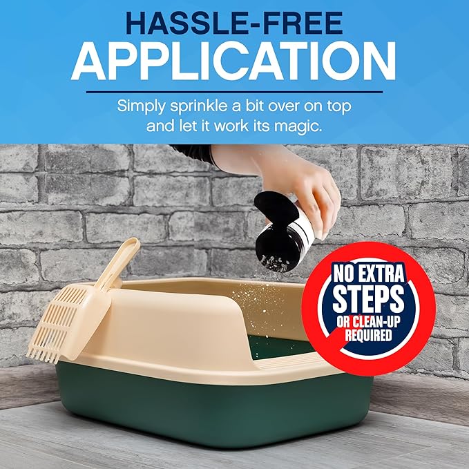 Cat Litter Deodorizer - Unscented Odor Eliminator & Litter Box Cleaner & Freshener, Non-Tracking, Dust-Free, Easy Clump & Seal, Stain & Odor Control, Advance Odor Control Technology - 16oz