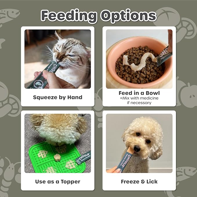 Choolip Squeeze Vita Stick Lickable Cat & Dog Treats – 14 Sticks (2×7 Value Bundle) Liver Support, Creamy Grain-Free Puree with Milk Thistle, Vitamin E & CoQ10 for Detox & Liver Cell Protection