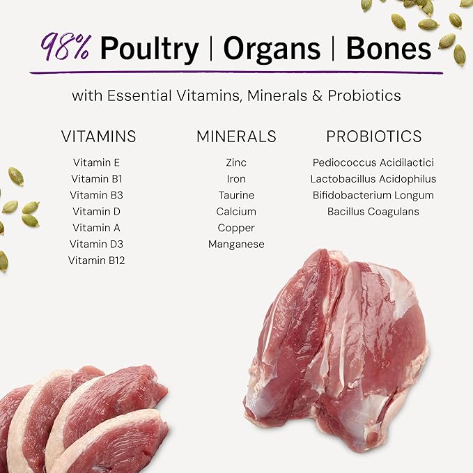 Stella & Chewy's Freeze-Dried Raw Cat Dinner Morsels - Premium Duck & Goose Recipe with 98% Cage-Free Poultry & Organs - Natural Grain-Free Cat & Kitten Food - Made in USA - 3.5 oz