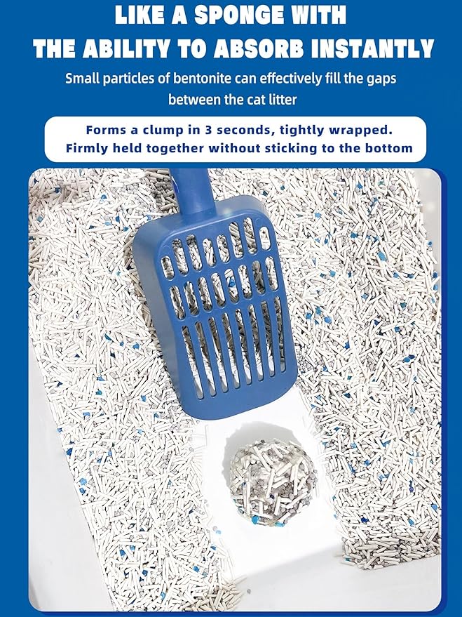 NIKORO Tofu Cat Litter,Strong Clumping Cat Litters,Odor Control and Unscented Ultra Absorbent Water Flushable Bentonite Tofu Cat Litter,Dust Free Scent Free,21 lbs(5.29 lbs×4Bags)