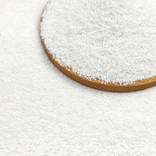 5 lbs Aquarium White Sand, 0.4-0.8 mm Aquarium Substrate for Fish Tank. Decorative Sand for Fish Tank, Paintings, Plants Potted, Fire Pits, Candle, Vase and Crafts