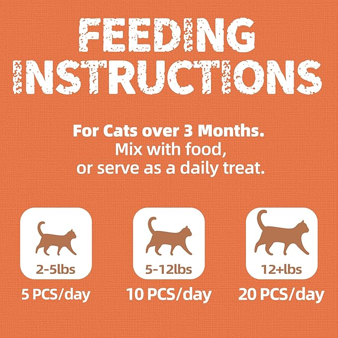 Just Try 16 oz Lysine Cat Treats - Lactoferrin Lysine for Cats Kittens to Support Immune - Cat Allergy Relief - Sneezing, Runny Nose, Watery Eyes -Training Treats