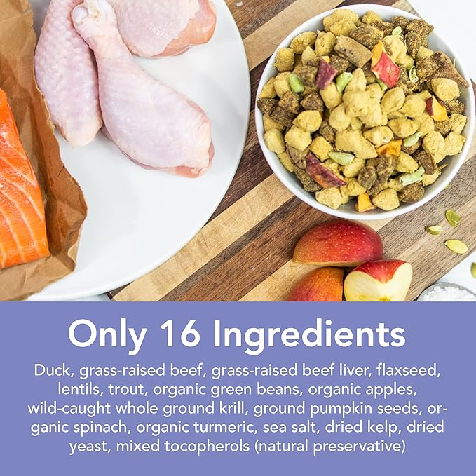 Simple Food Project - Duck & Trout Recipe - Freeze Dried Raw Food for Dogs - 96oz