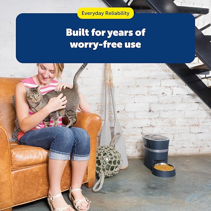 PetSafe Stainless Steel Dog and Cat Bowl, Grey, 5 Cup