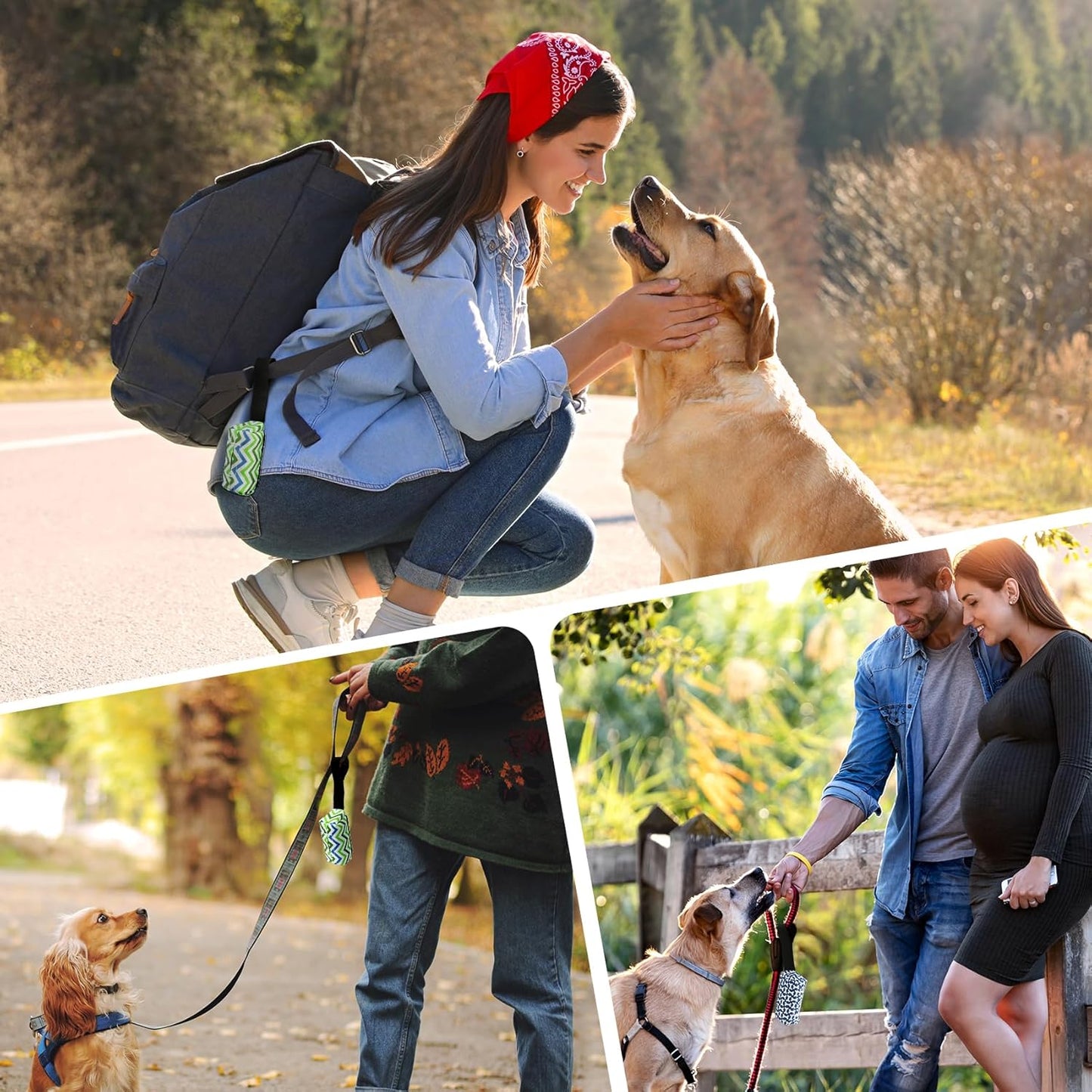 Dog Poop Bag Holder for Leash, 2 Pack Dog Poop Bag Dispenser, Sturdy and Guaranteed Leakproof Poop Bag Holders for Leashes, Dog Waste Bag Holder, Unscented, 2 Dispenser and 30 Bags By PobbY