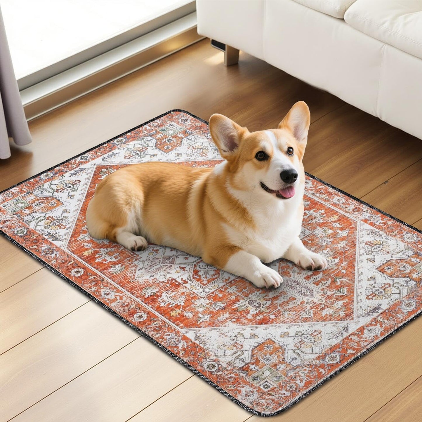 Washable Pee Pads for Dogs 2 Pack, Absorbent Reusable Puppy Pads Waterproof, Leakproof & Non-Slip Whelping Pad, Potty Training Pads for Dogs Playpen Mat 24x36