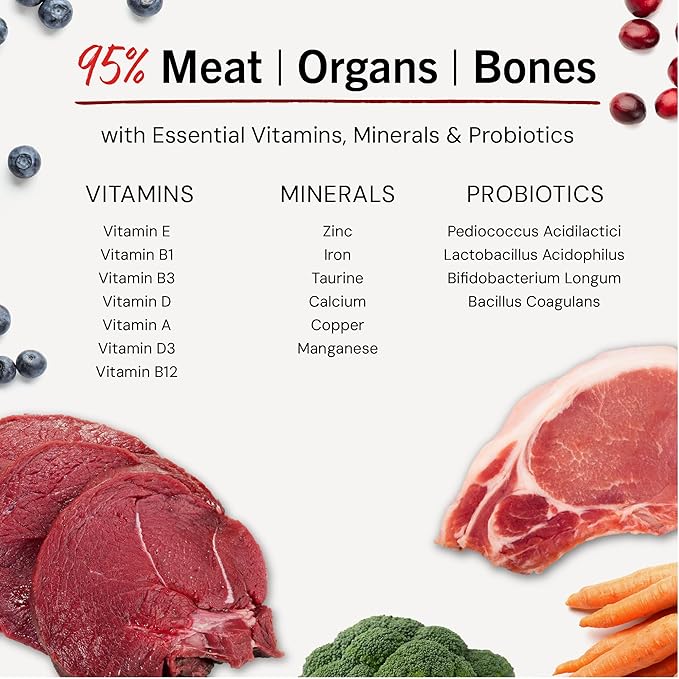 Stella & Chewy's Freeze-Dried Raw Dinner Patties - Venison Blend Recipe - High Protein Grain-Free Puppy & Dog Food - Perfect For Picky Eaters - 14 Oz