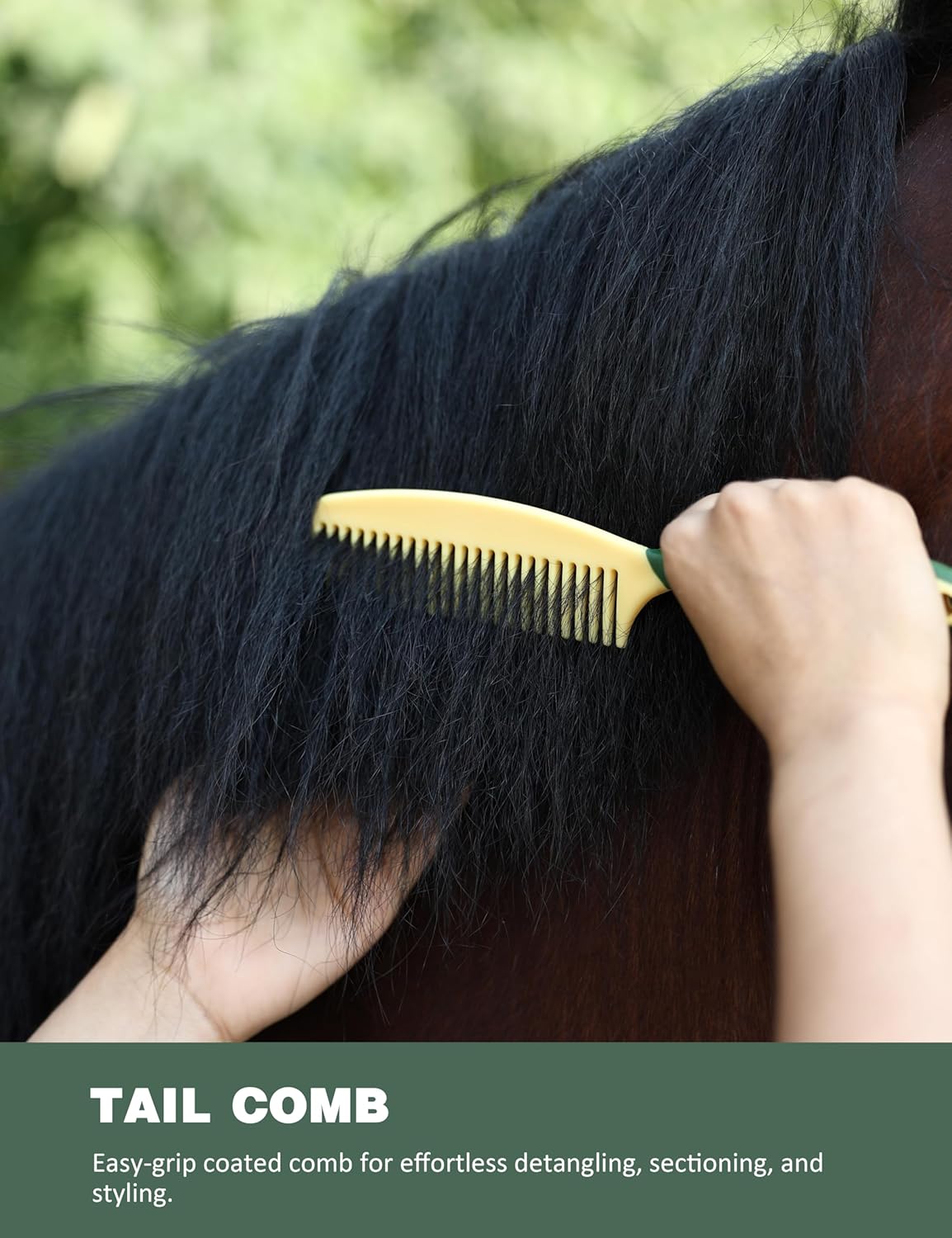 11PCS Horse Grooming Kit Curry Comb Sweat Scraper Horse Bathing Supplies Grooming Tools with Storage Bag Pasture Glow