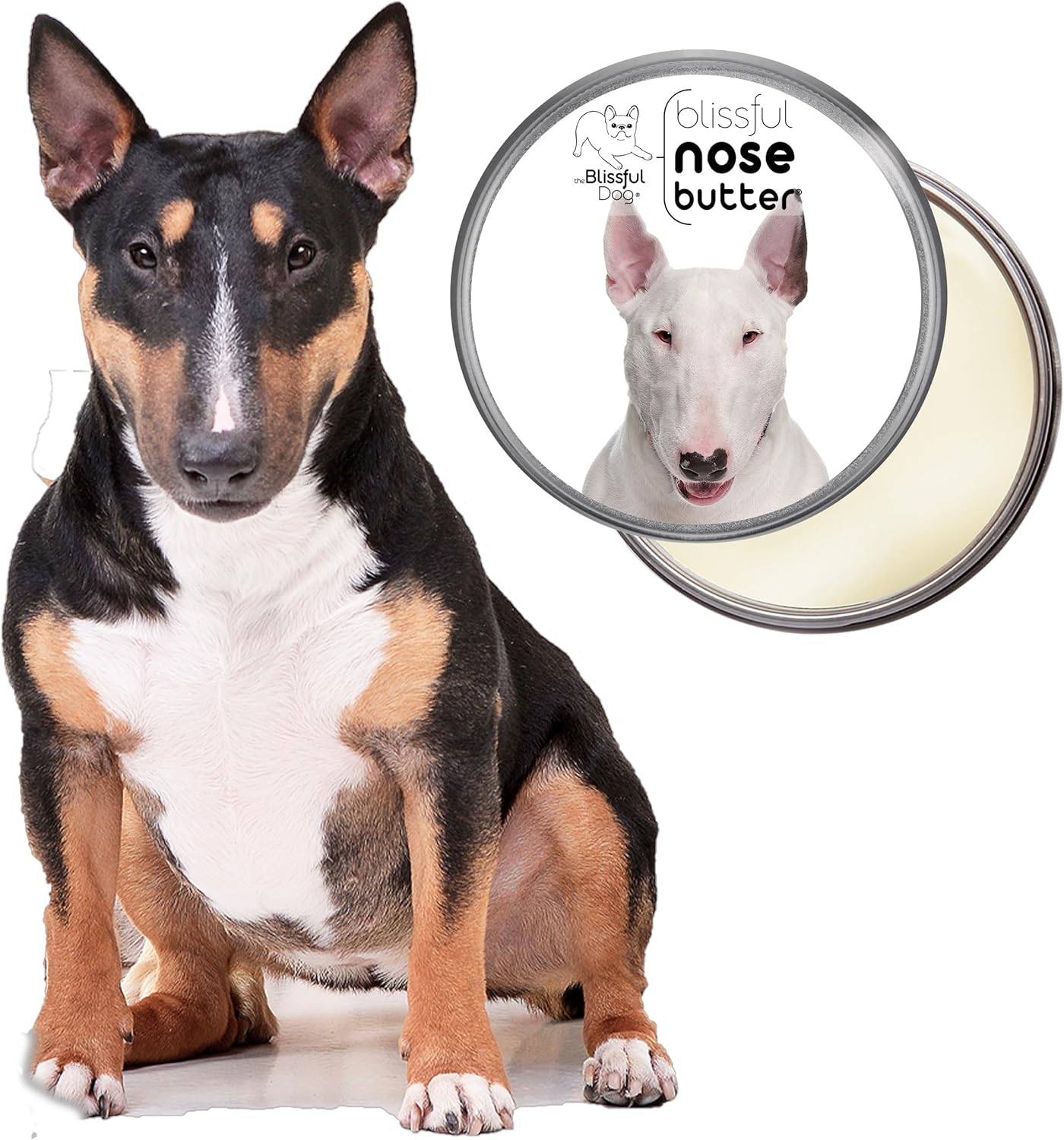 The Blissful Dog Bull Terrier Unscented Nose Butter, 2 oz