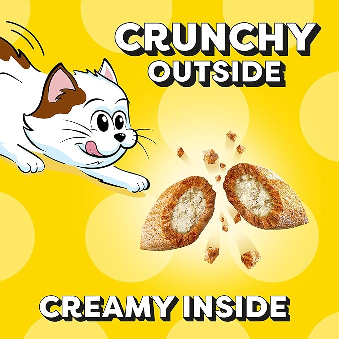 Temptations Kitten Crunchy and Soft Cat Treats Salmon and Dairy Flavor, 6.3 oz. Pouch, (Pack of 10)