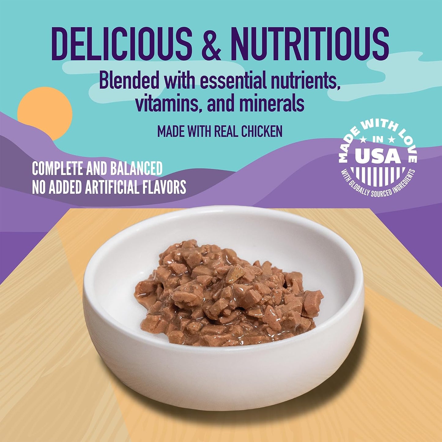 A Strong Heart Canned Wet Cat Food, Grilled Chicken Flavor in Gravy - 3 oz Cans (Pack of 24), Made in The USA with Pieces of Real Grilled Chicken