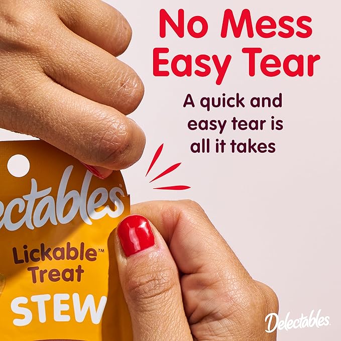 Delectables Bisque Kitten Lickable Wet Cat Treats - Tuna & Chicken (pack of 12) ( Packaging May Vary )