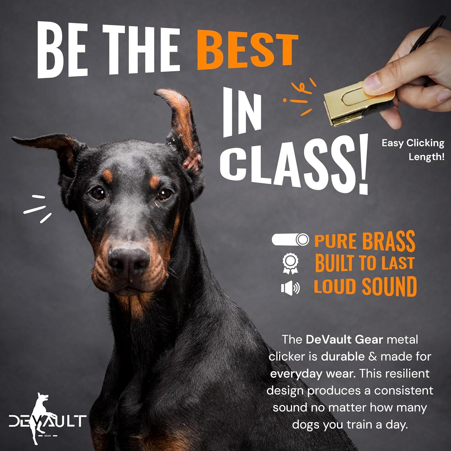 Dog Clicker Black & White with Necklace (4 Pack) - Clickers for Pet Training - Dog Training & Behavior Aids Easy to Carry with You Anywhere - Teach Your Dog Tricks or Reward His Behavior